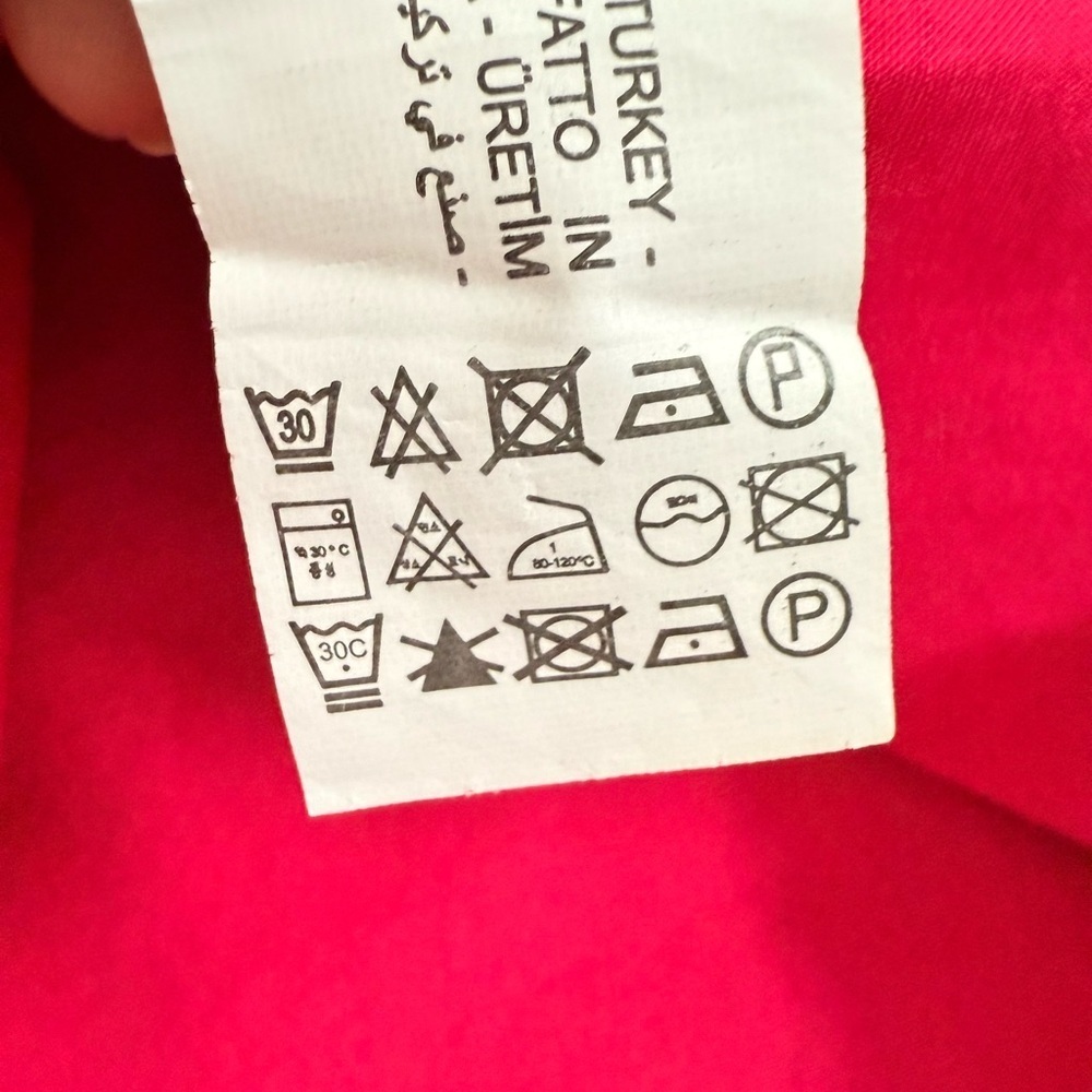Zara Fuchsia Smocked Poplin Dress Contrast Embroidered Trim Pink Barbie Size XS - Picture 7 of 15